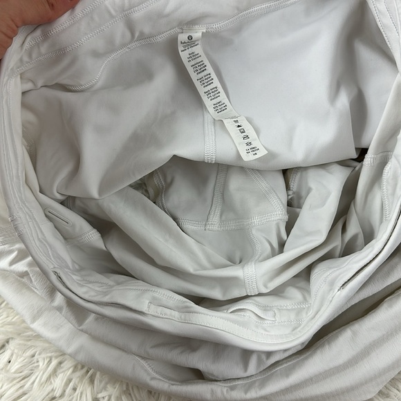Lululemon Pace Rival Skirt (Regular) *4-way Stretch 13" White - Picture 3 of 5